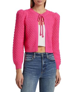 Alice+Olivia - alice＋olivia♡カーディガン Kitty Cardigan In Wild Pink | Alice + Olivia