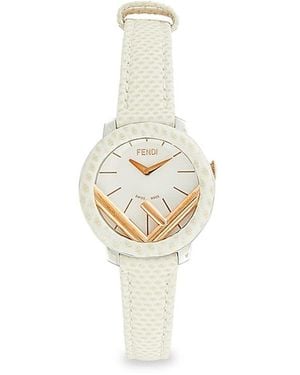★要在庫確認・レア★ FENDI Run Away Kim Jones Capsule Watch Fendi Kim Jones Capsule 28MM Stainless Steel & Leather Starp