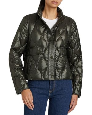 If Only Studio Onion Contrast-Trim Down Jacket - Black