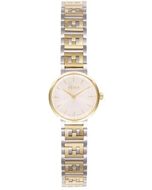 Fendi Forever Two-tone Stainless Steel & 0.02 Tcw Diamond Bracelet Watch/19mm - Metallic
