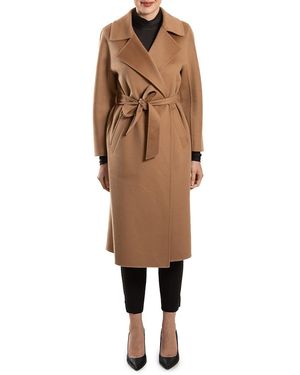 Belle Fare Double-Faced 100% Cashmere Long Coat - Natural