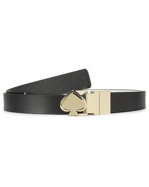 Kate Spade Reversible Logo Leather Belt - Black