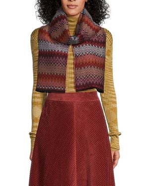 Missoni Zig-Zag Wool-Blend Scarf - Red