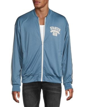 Starter Logo Baseball Collar Jacket - Blue