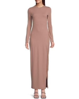 Susana Monaco Side Slit Maxi Dress - Pink