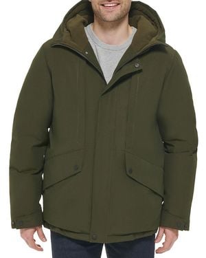 Cole Haan Hooded Down Jacket - Green