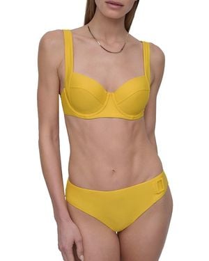 DKNY Sweetheart Neck Bikini Top - Yellow