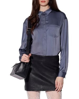 Walter Baker Bella Satin Shirt - Blue