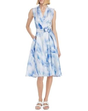 Kobi Halperin Lexa Printed Silk Dress - Blue