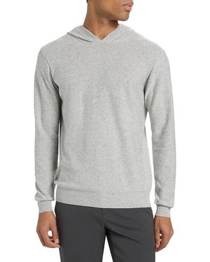 Saks Fifth Avenue Cotton Blend Slim Fit Hoodie - Gray
