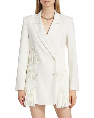 Jonathan Simkhai Smith Crepe Blazer Minidress - White