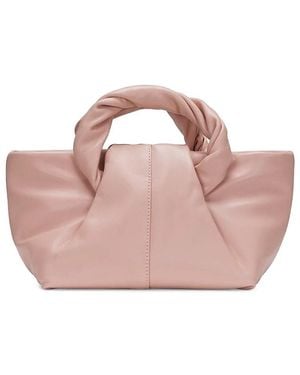 orYANY Cozy Twist Handle Leather Crossbody Bag - Pink
