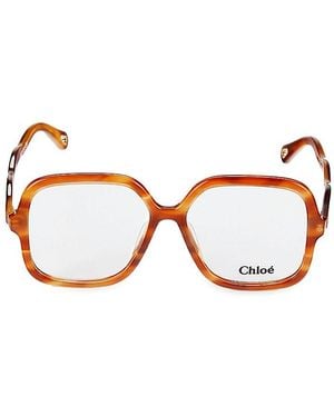 Chloé 56Mm Butterfly Eyeglasses - Multicolour