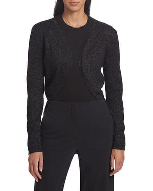 Saks Fifth Avenue Wool-Blend Metallic Bolero Sweater - Black
