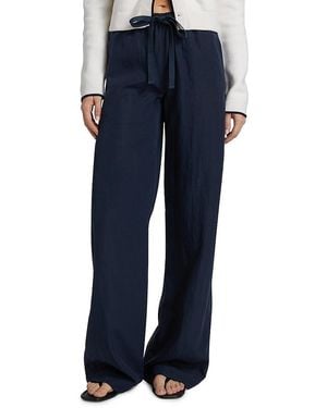 Vince Utility High-Rise Drawstring Pants - Blue