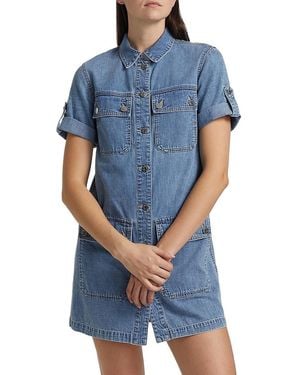 Veronica Beard Warren Denim Minidress - Blue