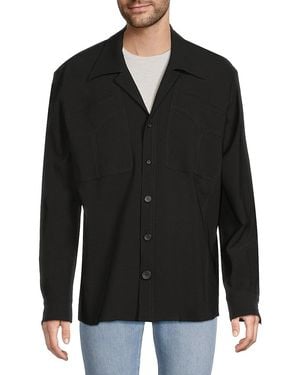 Opening Ceremony Camp Collar Shirt Jacket - Black