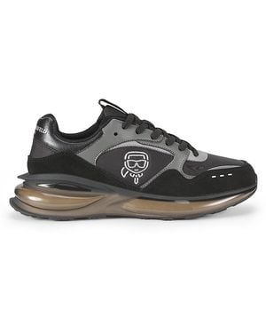 Karl Lagerfeld Colorblocked Logo Low-top Sneakers - Black