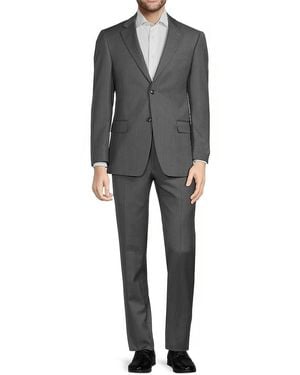 Saks Fifth Avenue Modern-fit Wool-blend Suit - Gray