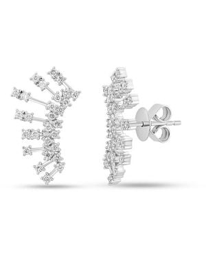Effy 14K & 0.82 Tcw Diamond Earrings - White
