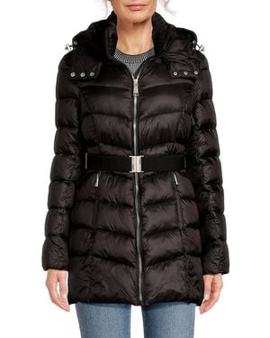 Rebecca Minkoff Belted Puffer Jacket - Black