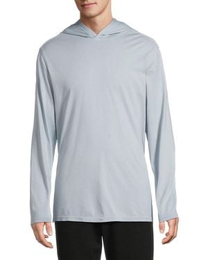 Tommy Bahama Solid Pima Cotton Hoodie - Blue