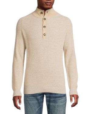 Amicale Classic Fit Cashmere Sweater - Natural