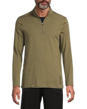 Swims Etna Cotton-Cashmere Pullover - Green