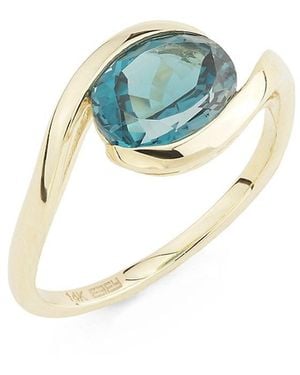 Effy 14K & London Topaz Ring - Blue