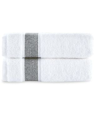 Brooks Brothers 2-piece Turkish Cotton Hand Towel Set - White