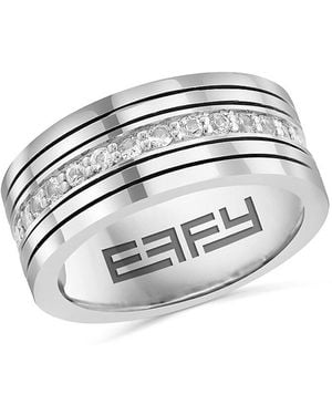 Effy Sterling Silver White Sapphire Cluster Ring