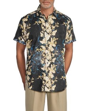 Robert Graham Atwood Cotton Print Shirt - Natural