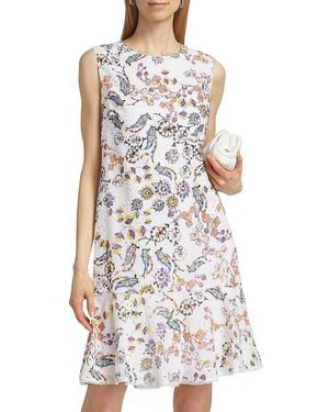 Kobi Halperin Daniela Floral Eyelet Shift Dress - White
