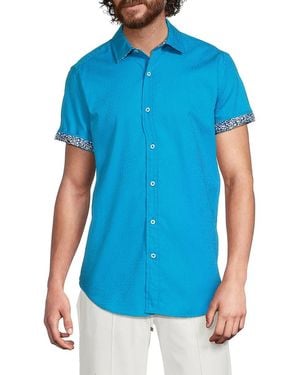 Robert Graham Windsor Cotton Shirt - Blue