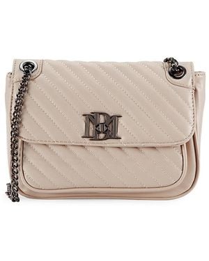 Badgley Mischka Quilted Shoulder Bag - Natural