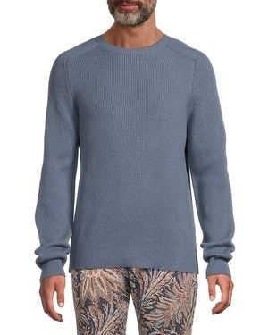 Etro Cashmere-Blend Crewneck Sweater - Blue