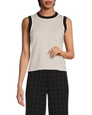 Karl Lagerfeld Ribbed Sleeveless Jumper - Black