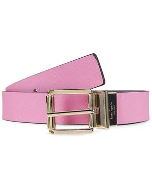 Kate Spade Reversible Leather Belt - Pink