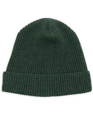 Portolano Ribbed Merino Wool Beanie - Green