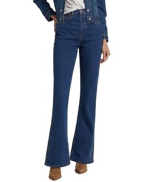 RE/DONE The Riding High-Rise Flared Jeans - Blue