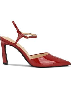 Nine West Dezos 85mm Patent Faux Leather Pumps - Red