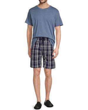 Majestic Two-Piece Cotton-Blend Lounge Set - Blue