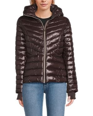 BCBGeneration Missy Chevron Quilted Jacket - Black