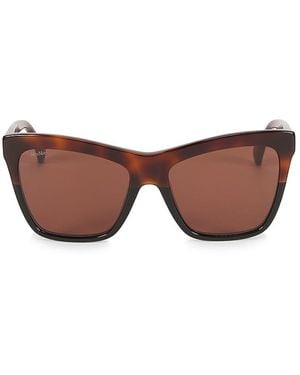 Max Mara 55Mm Butterfly Sunglasses - Brown