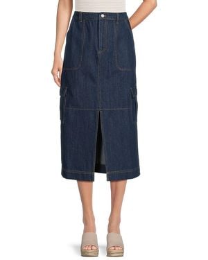 Rails Tasha Slit Midi Skirt - Blue