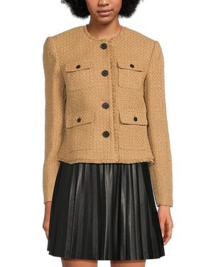 DKNY Tweed Four-Pocket Jacket - Black