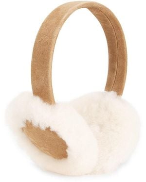 UGG Shearling Sheepskin Earmuffs - White
