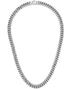Esquire Sterling Silver Curb Chain Necklace - Metallic