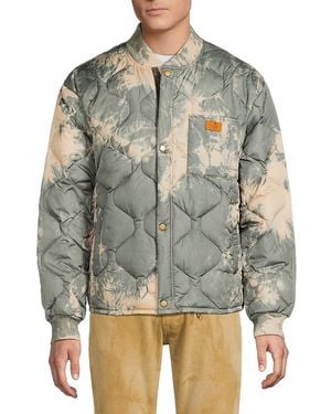 PRPS 'Master Baseball Collar Down Jacket - Grey
