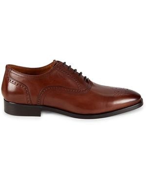 Allen Edmonds Siena Brogue Leather Derby Shoes - Brown